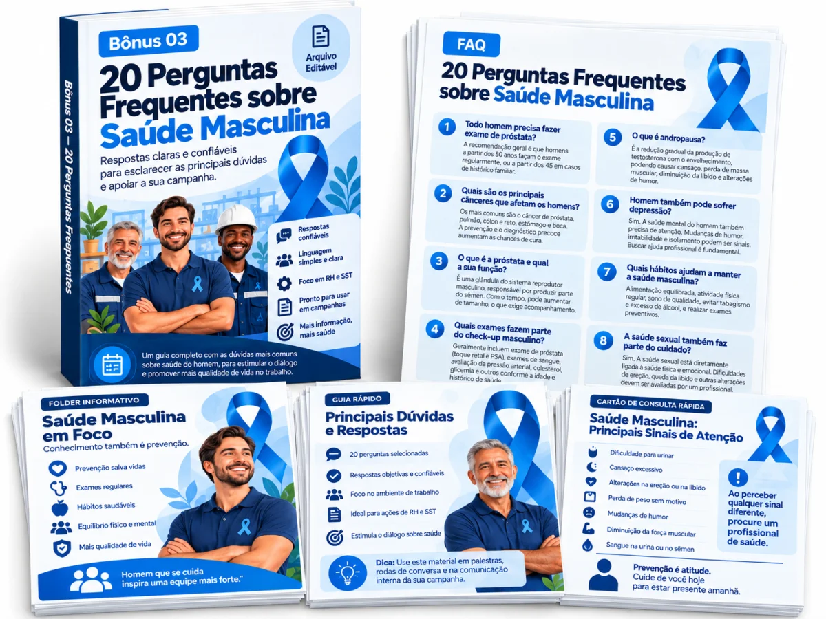 Bônus: 20 Perguntas Frequentes sobre Saúde Masculina